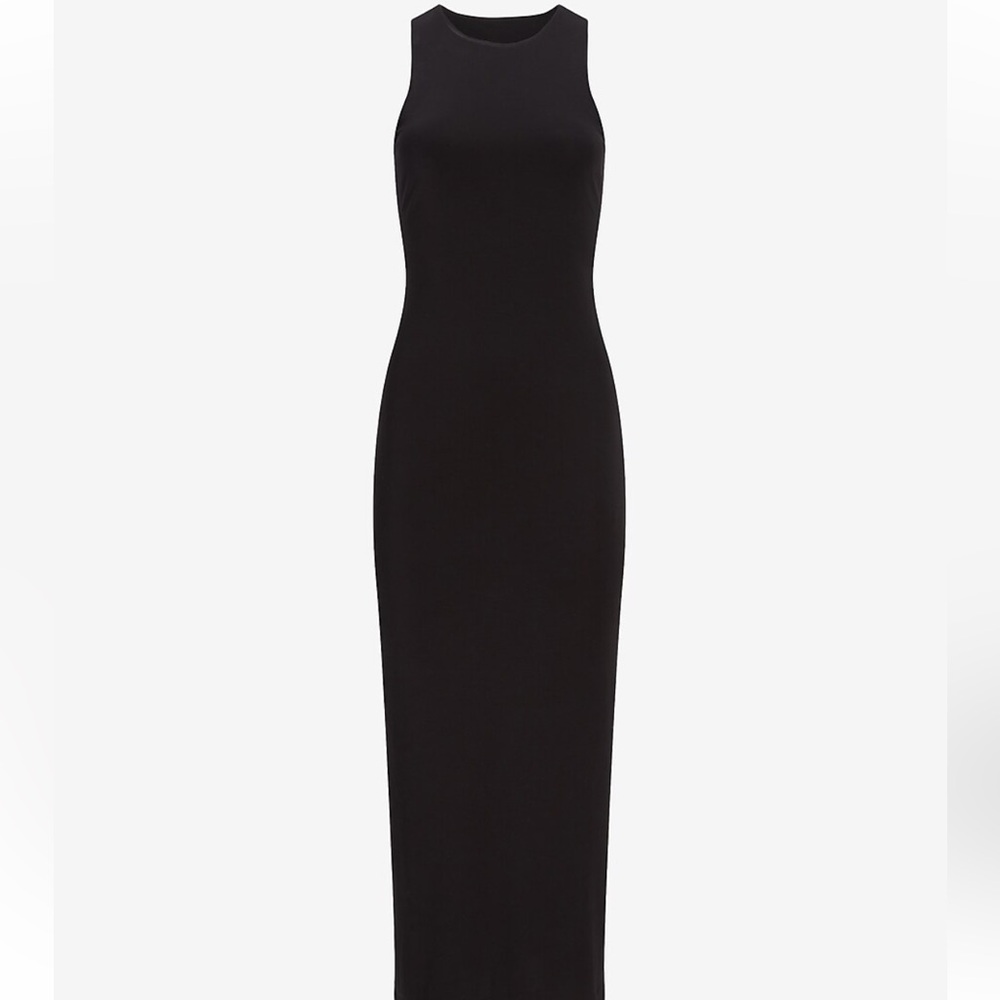 EXPRESS Body Contour High Neck Back Cutout Maxi Dress - Picture 2 of 6